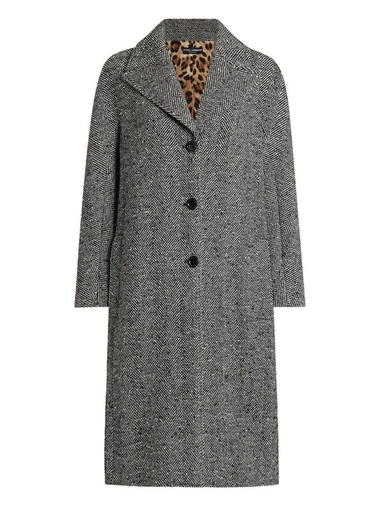 Dolce & Gabbana Women Long Chevron Coat