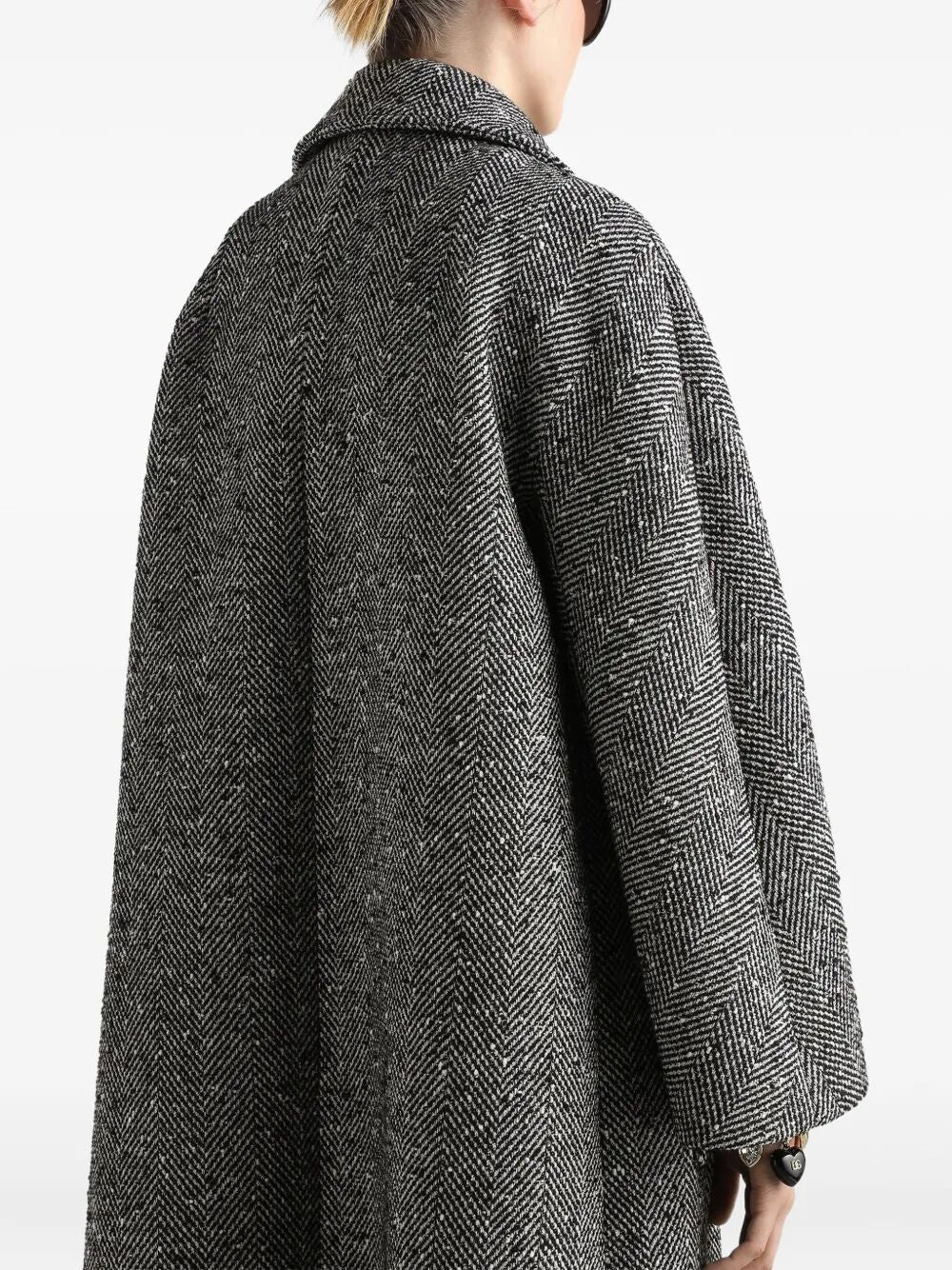 Dolce & Gabbana Women Long Chevron Coat