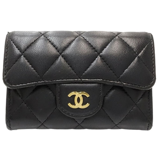 Chanel Lambskin Card Case Classic Flap AP0214