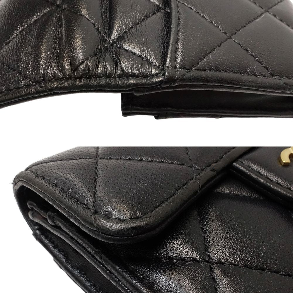 Chanel Lambskin Card Case Classic Flap AP0214