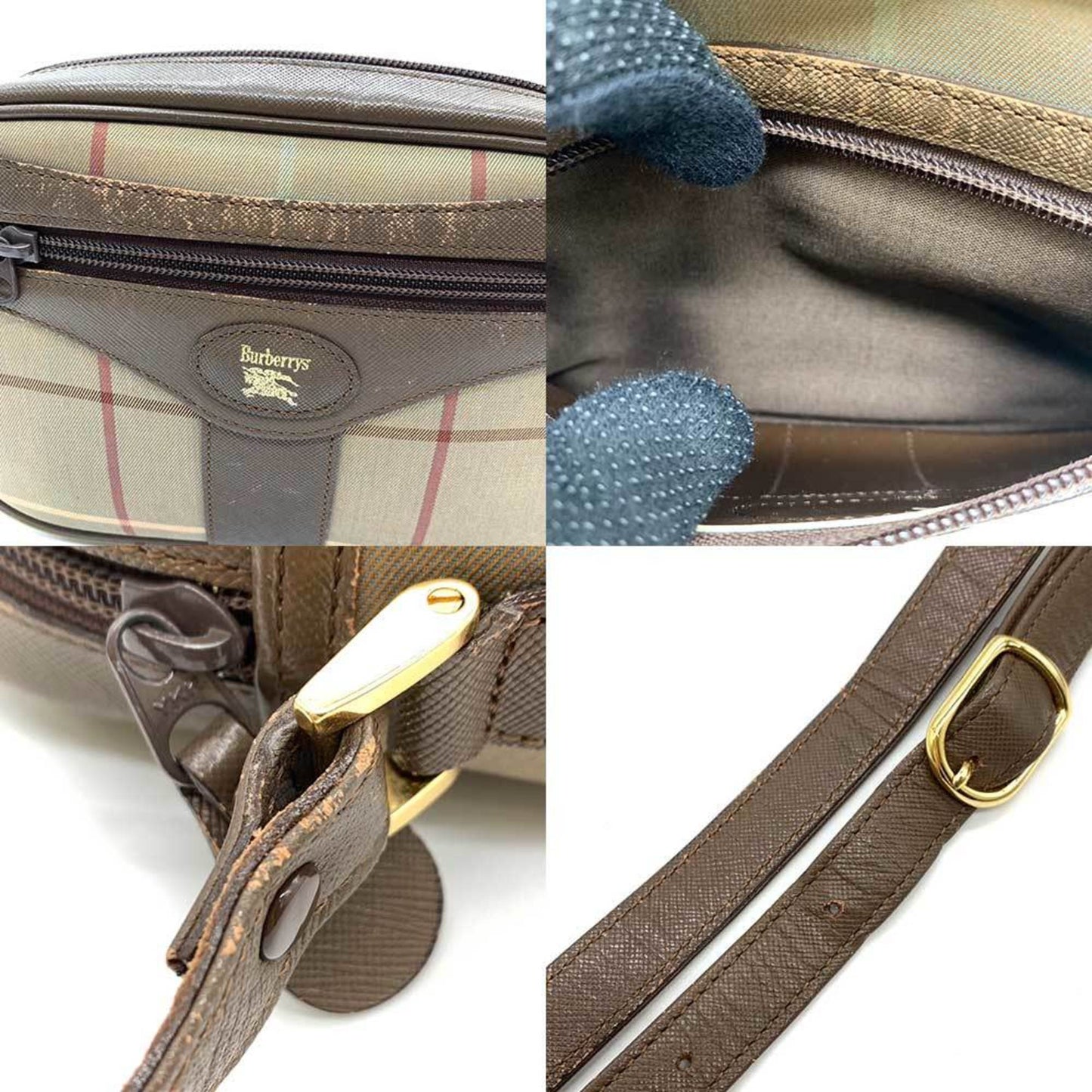 Burberry  -Color Nylon Canvas Pochette Shoulder Bag ()
