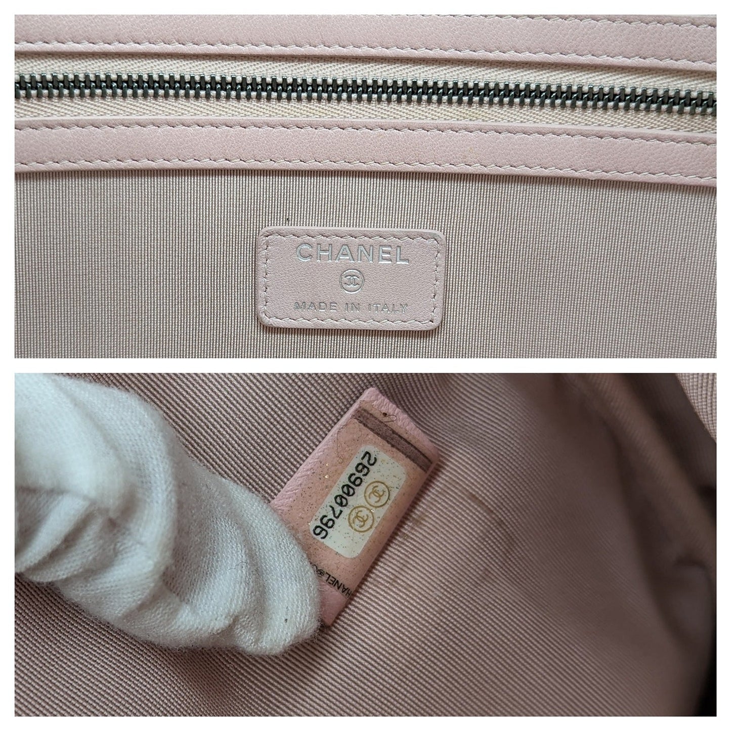 Chanel bag La Pausa Bay Pouch O-Case Light Pink
