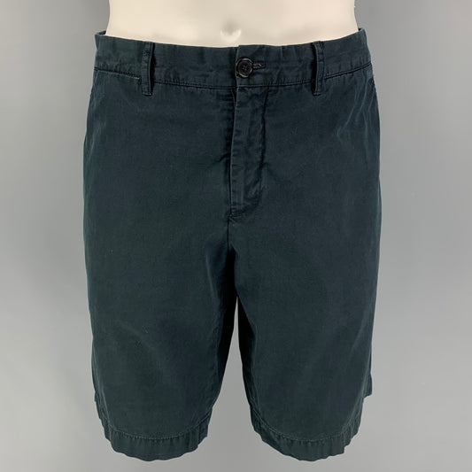 PRADA Size 38 Navy Cotton Zip Fly Shorts