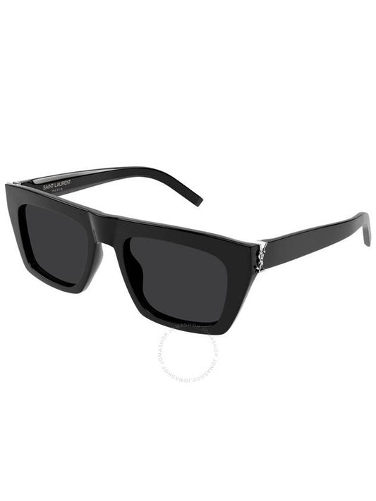 Saint Laurent Saint Laurent Black Browline Unisex Sunglasses SL M131 001 52