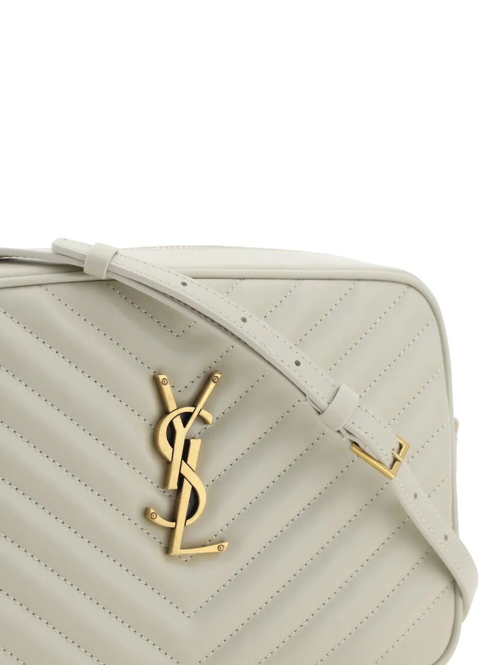 Saint Laurent Women Quilted Leather Lou Camera Bag