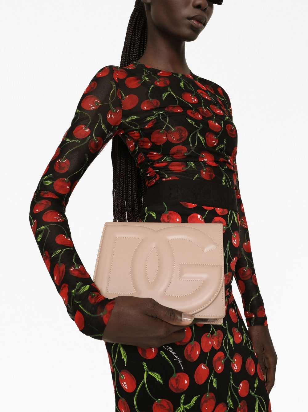 Dolce & Gabbana Women Dg Logo Leather Crossbody Bag