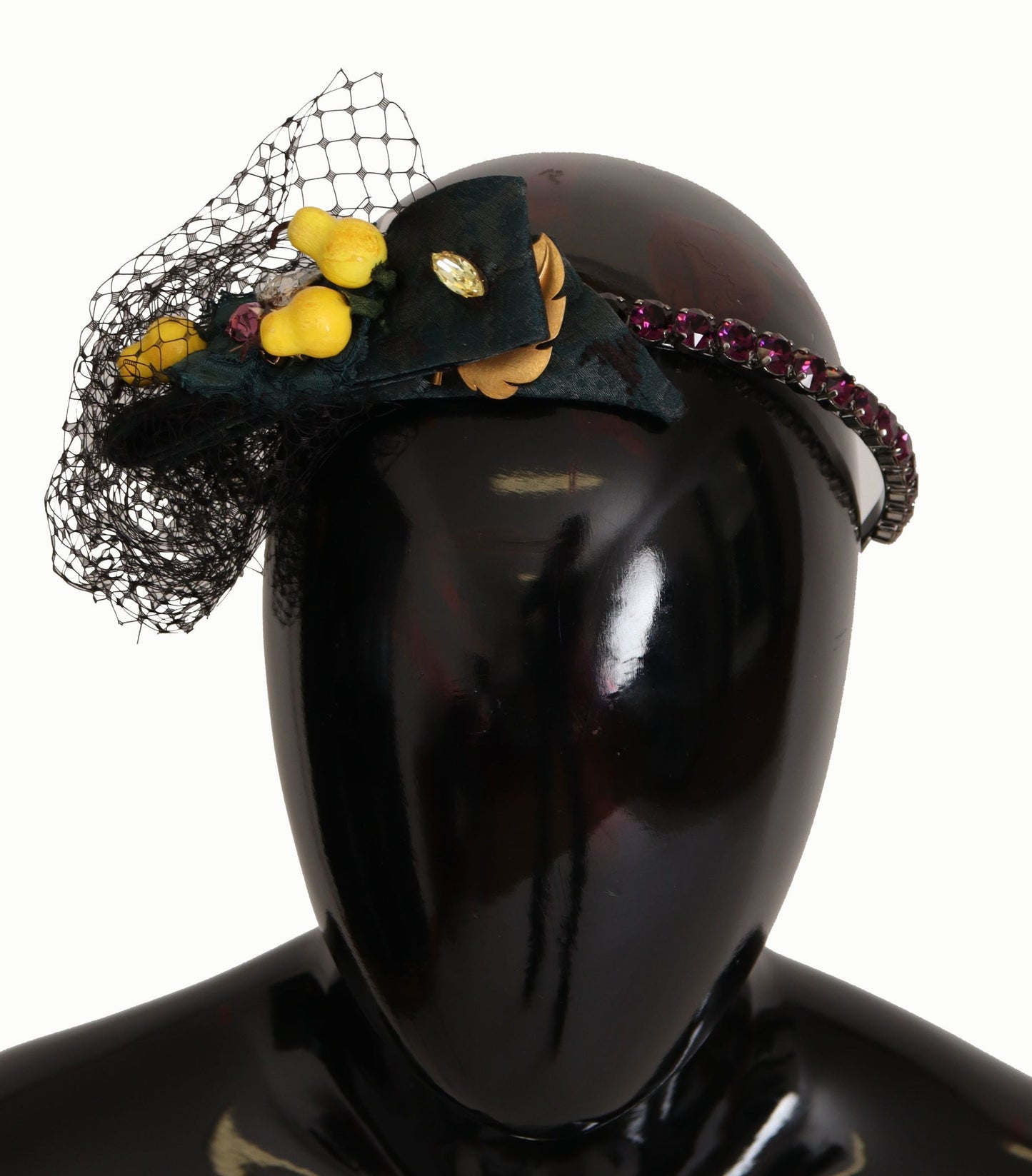 Dolce & Gabbana Purple Crystal Diadem Headband Lemons Sicily Women's Tiara