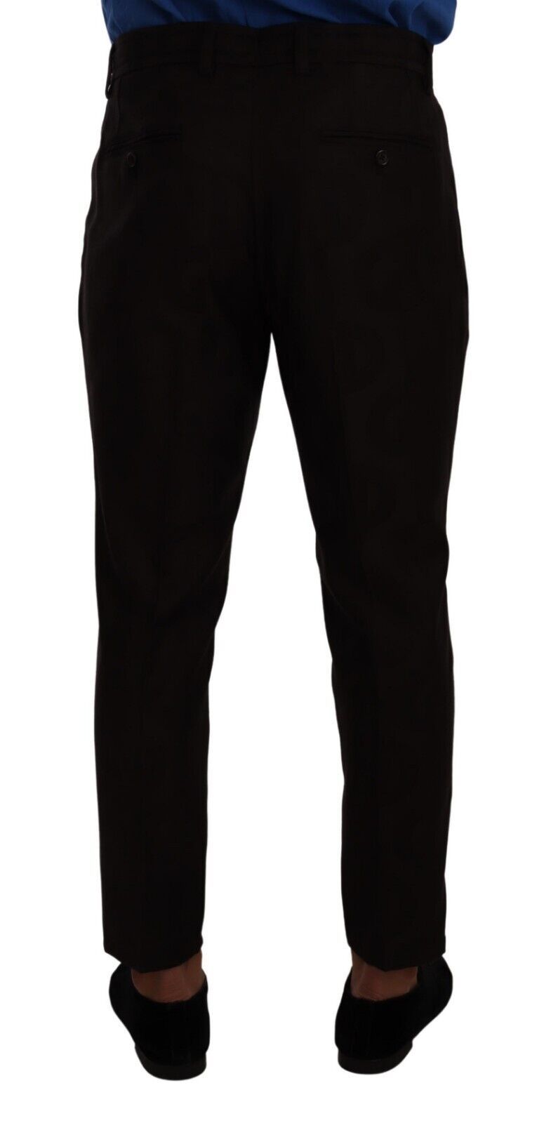 Dolce & Gabbana Bordeaux Wool Men Skinny Trouser Men's Pants