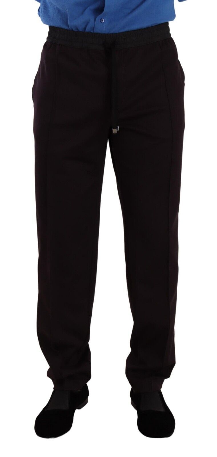 Dolce & Gabbana Bordeaux Cotton Mens Skinny Trouser Men's Pants