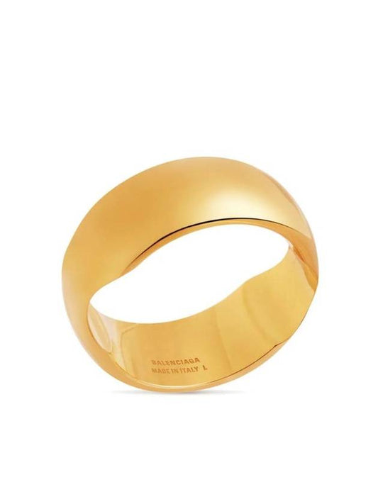 Balenciaga engraved logo polished finish ring 765847TZ99G