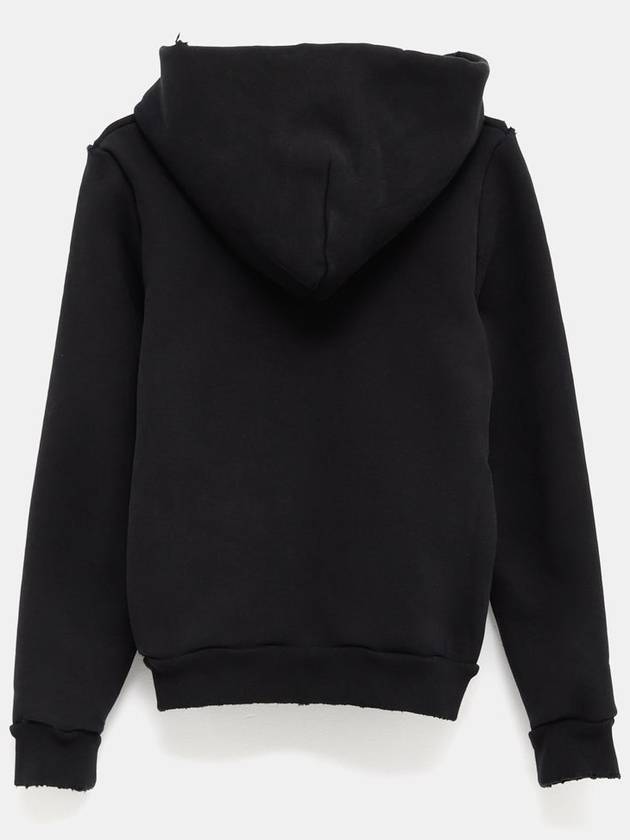 Balenciaga Rainbow flag small fit hooded zip up black