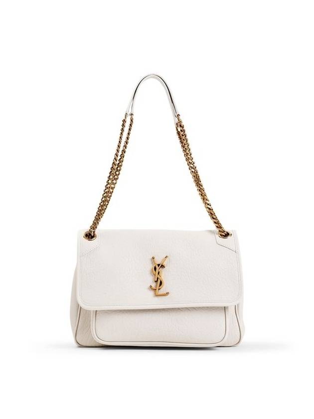 Saint Laurent Nikki Medium Chain Shoulder Bag Blanc Vintage