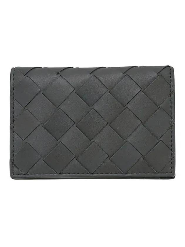 Bottega Veneta Intrecciato Card Wallet Grey