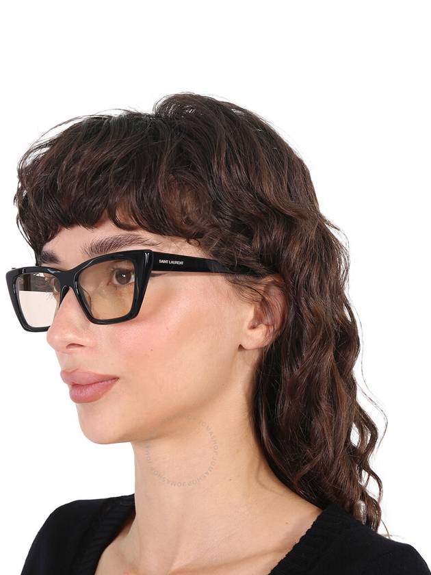 Saint Laurent Saint Laurent Yellow Cat Eye Ladies Sunglasses SL 276 MICA 038 53