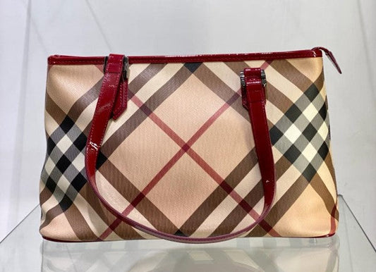 Burberry Bicolor House Check Bag