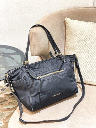 Burberry Black Nylon Shoulder Bag