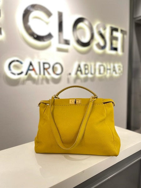 Fendi Yellow Peekaboo Bag