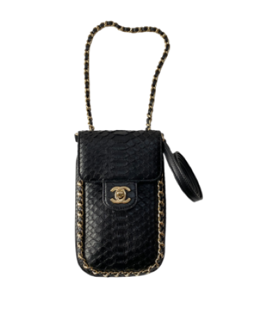 Chanel Black Python Around WOC