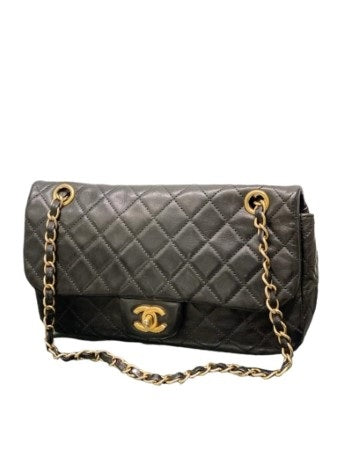 Chanel Black Single Flap Medium Bag