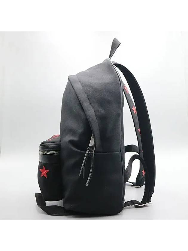 Saint Laurent 437087 Black Fabric Star Backpack