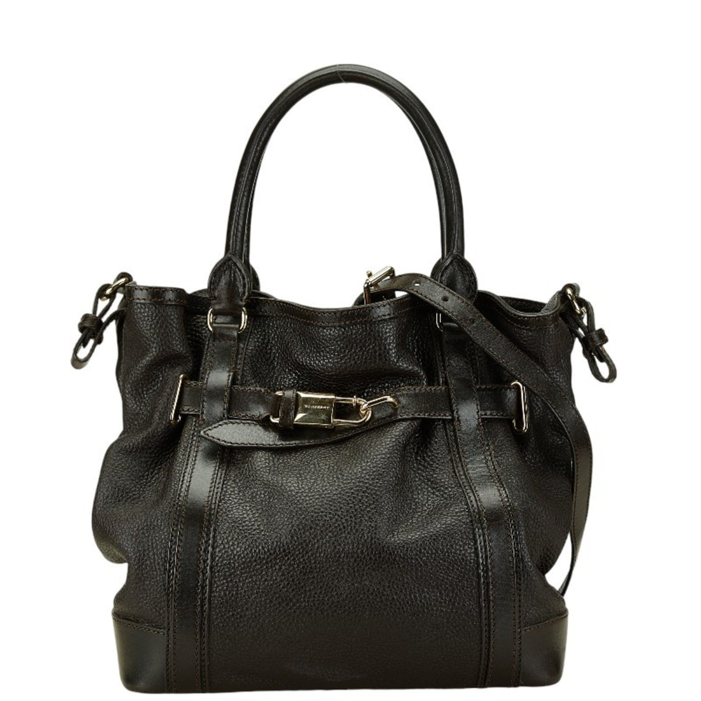 Burberry  Leather Handbag Shoulder Bag ()