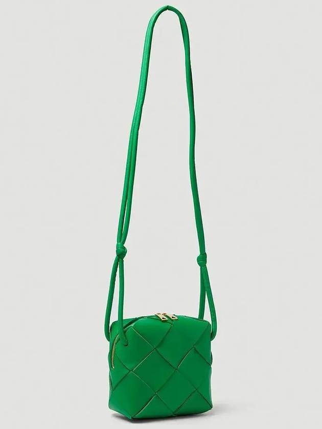 Bottega Veneta Cassette Intrecciato Mini Shoulder Bag Green