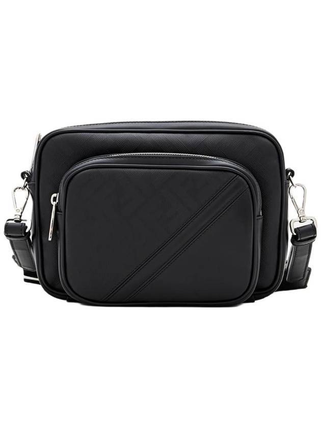 Fendi Shadow Diagonal Duo Camera Cross Bag Black