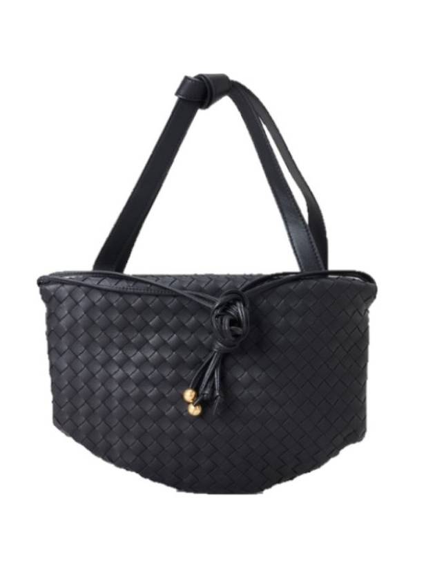 Bottega Veneta Intrecciato Bulb Tote Bag Black