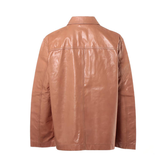 Bottega Veneta  Leather Jacket 40  Beige 513631 Ladies