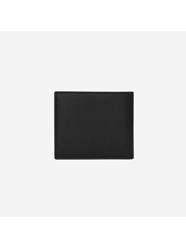 Saint Laurent Smooth Leather Classic Logo Half Wallet Black