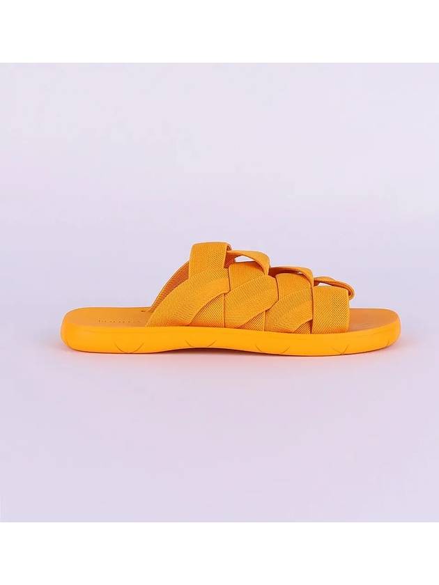 Bottega Veneta Intrecciato Flat Slippers Tangerine
