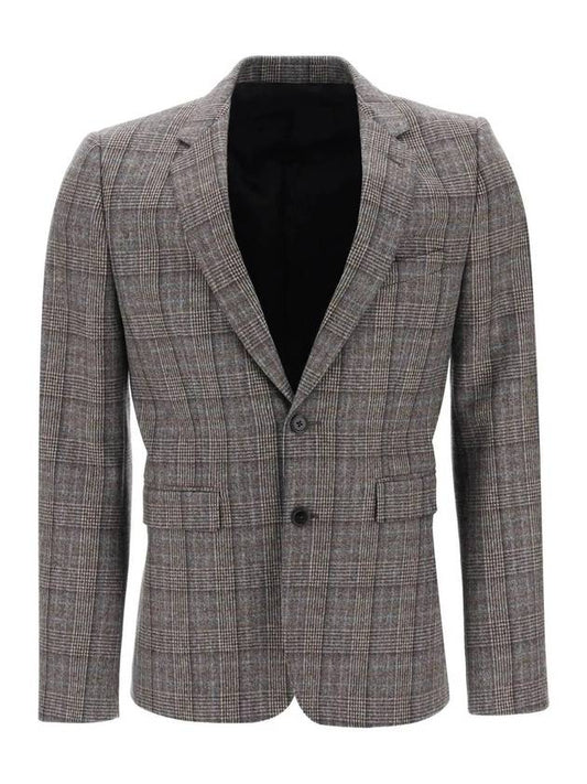 CELINE Prince Of Wales Wool Jacket