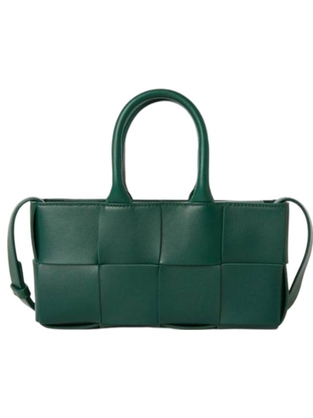 Bottega Veneta East West Arco Mini Tote Bag Emerald Green