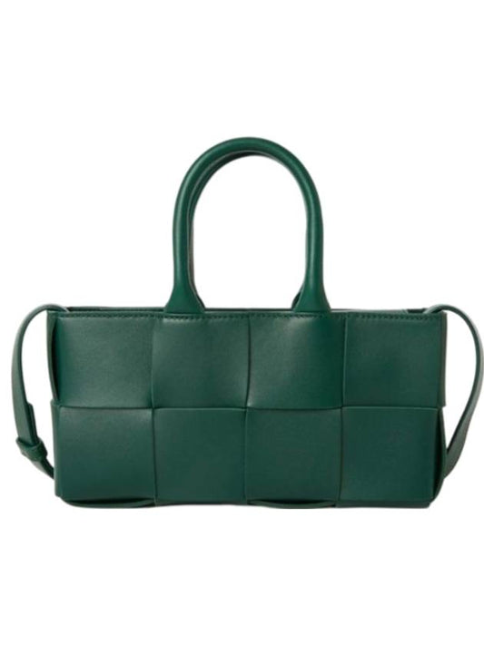 Bottega Veneta East West Arco Mini Tote Bag Emerald Green