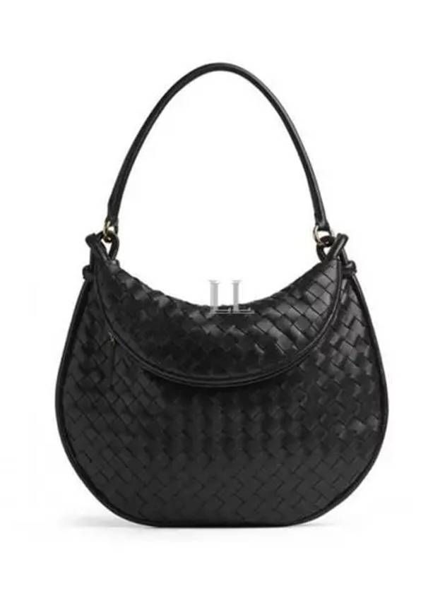 Bottega Veneta Intrecciato Gemelli Medium Tote Bag Black