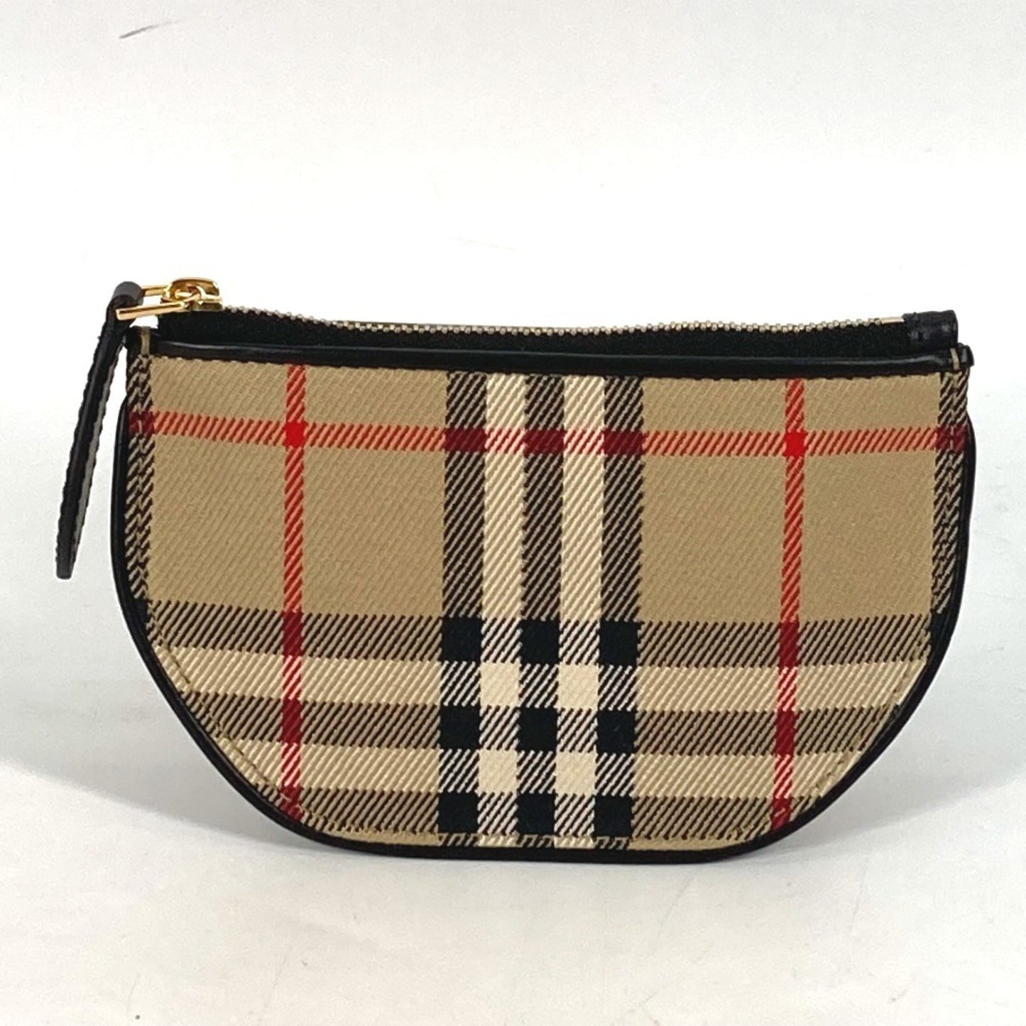 Burberry  Leather Canvas Coin Purse/Coin Case ()