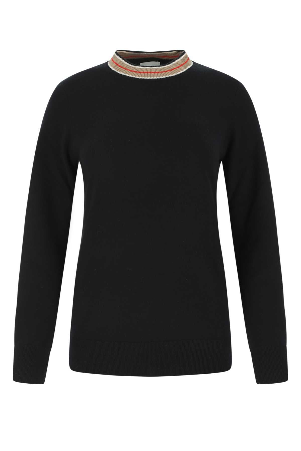 Burberry Women Black Cashmere Sweater
