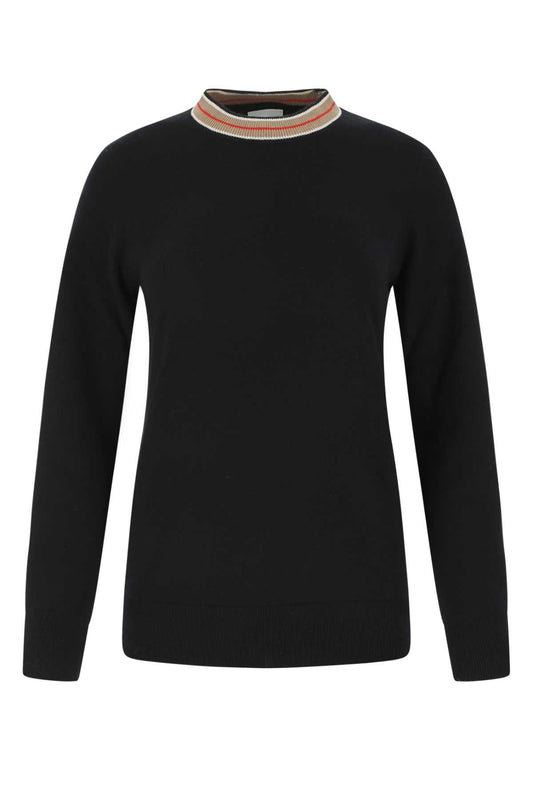 Burberry Women Black Cashmere Sweater