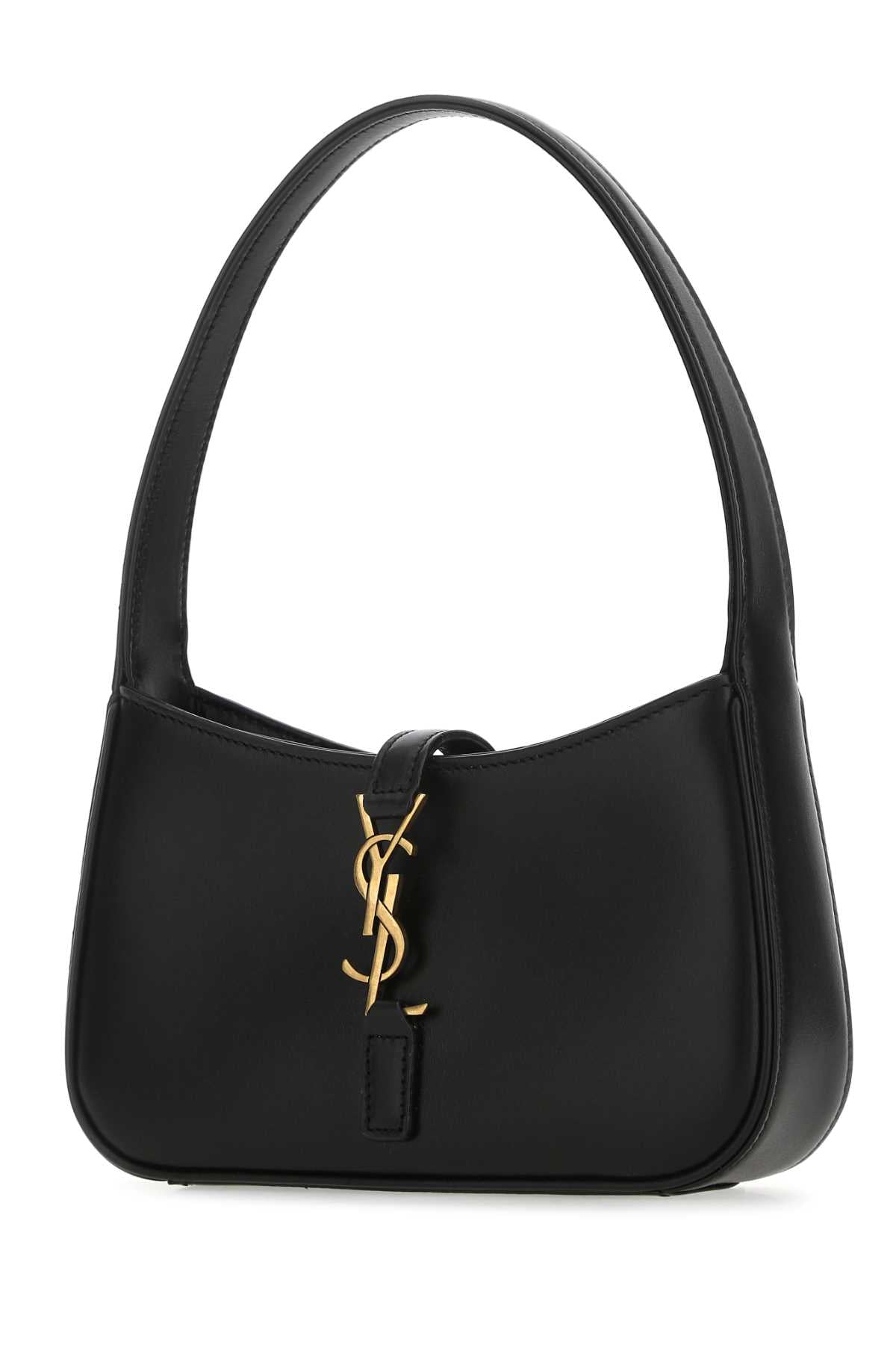Saint Laurent Women Black Leather Mini Le 5 Ã  7 Handbag