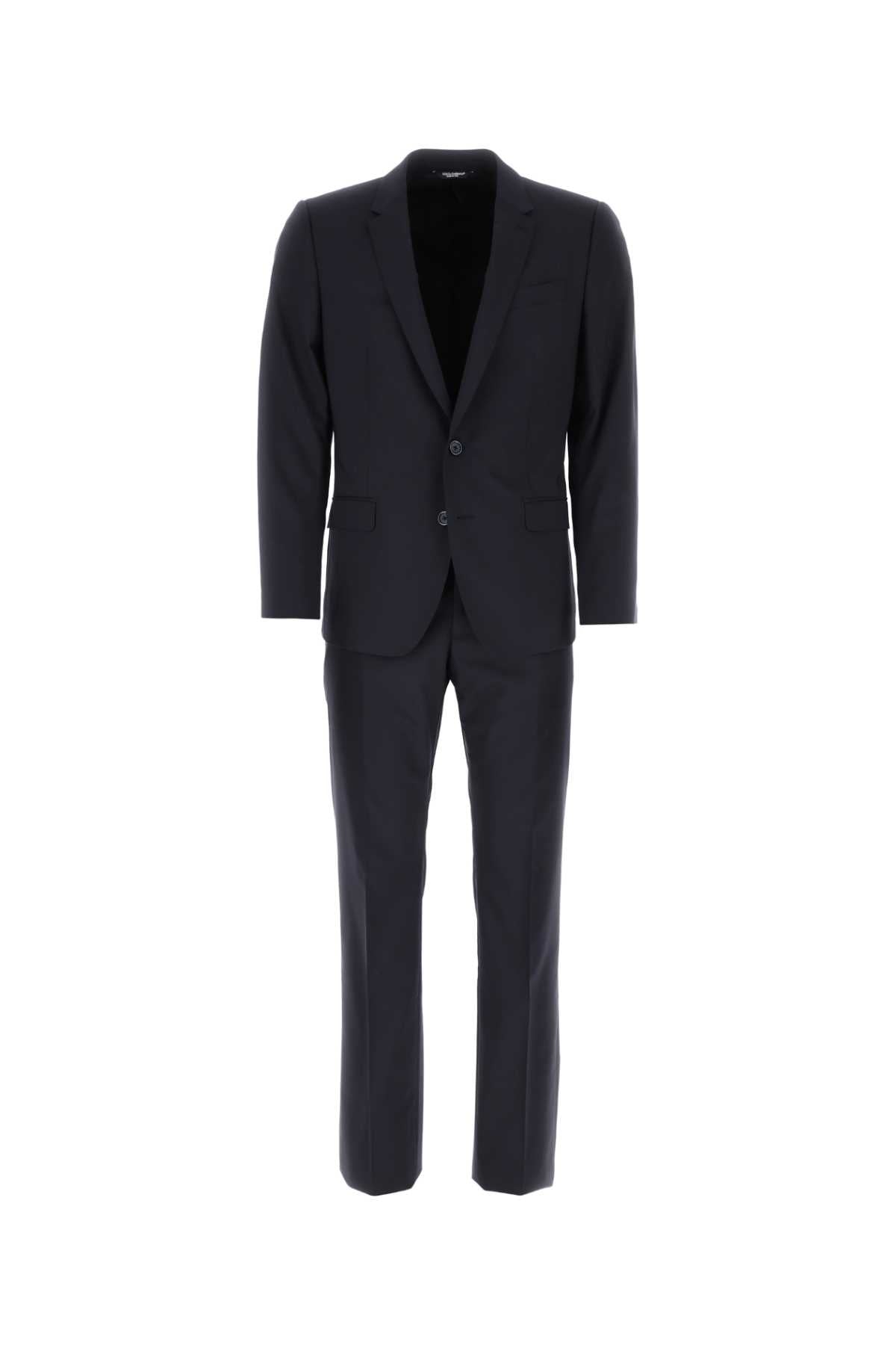 Dolce & Gabbana Men Navy Blue Light Wool Martini Suit