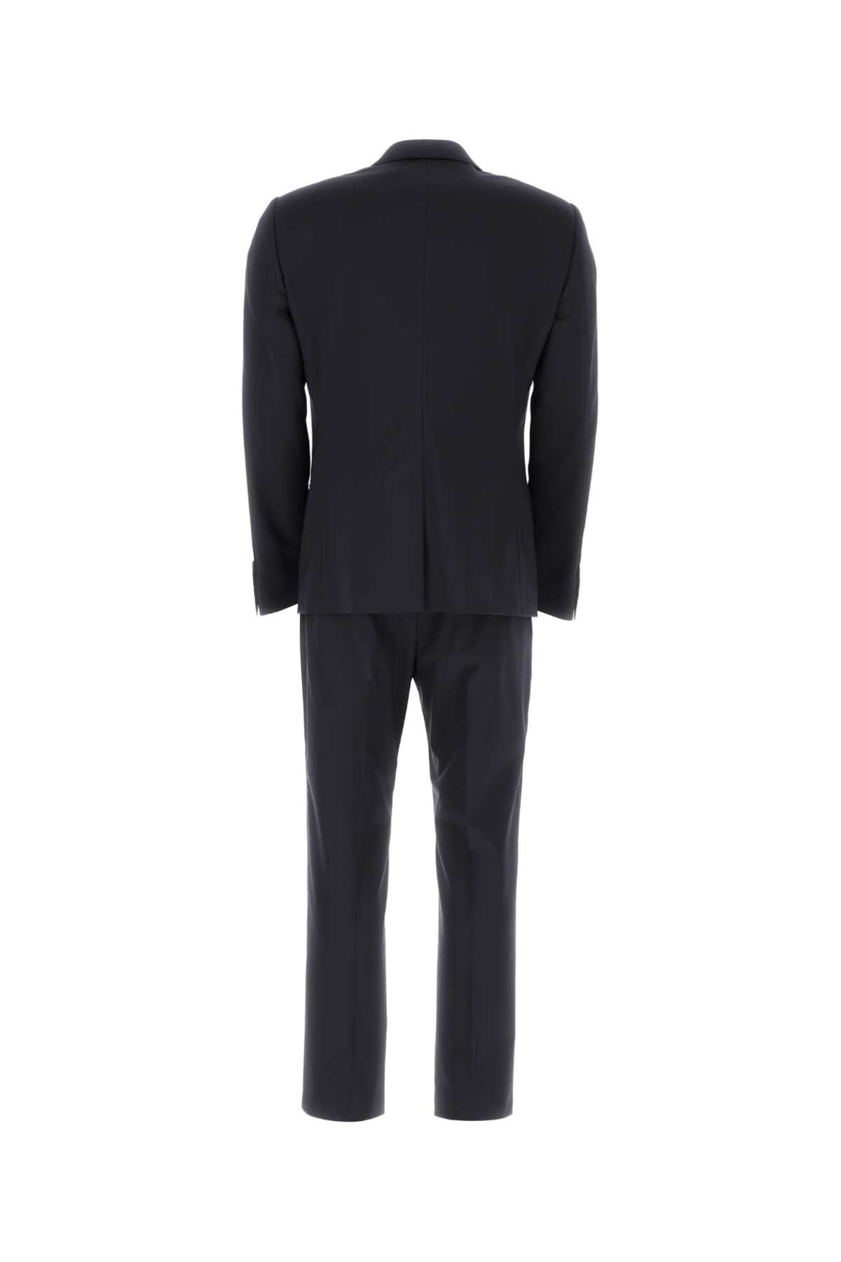 Dolce & Gabbana Men Navy Blue Light Wool Martini Suit