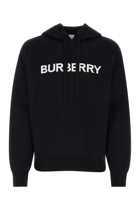 Burberry Men Midnight Blue Cotton Blend Sweatshirt