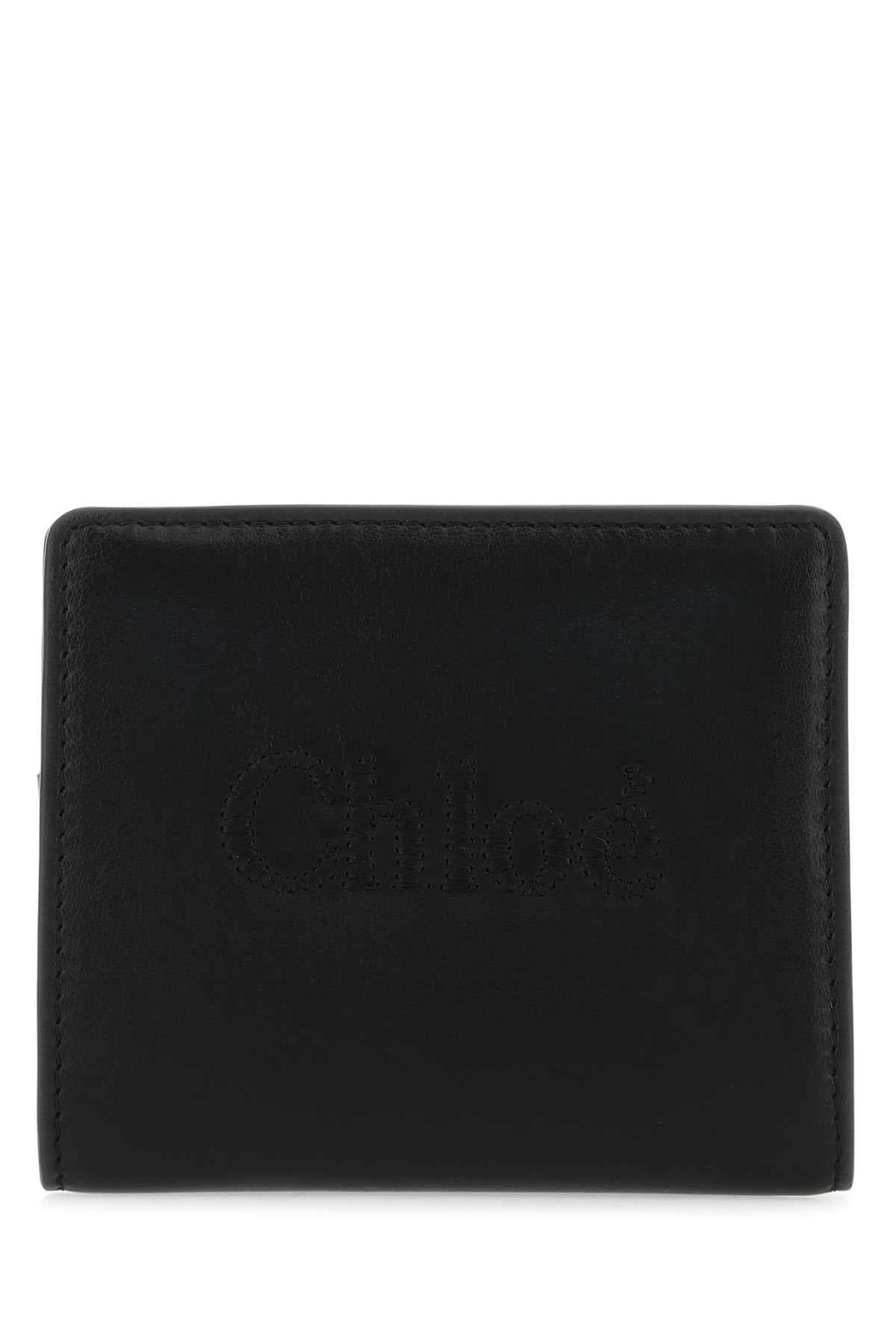 Chloe Women Black Leather Sense Wallet