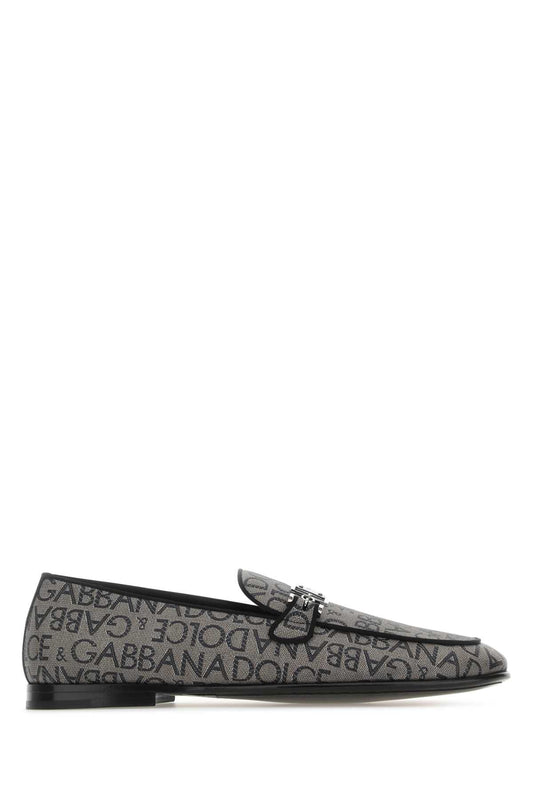 Dolce & Gabbana Men Printed Jacquard Loafers