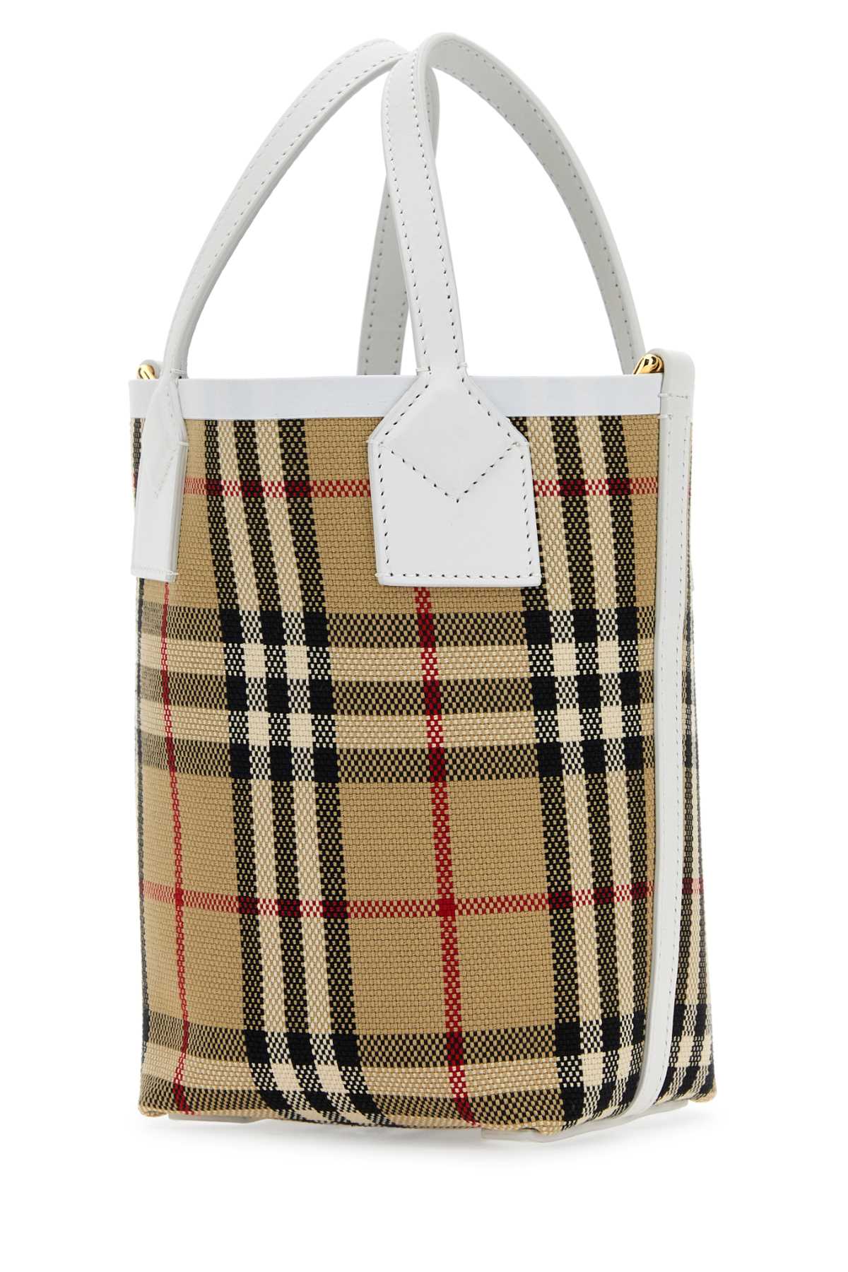 Burberry Women Embroidered Canvas Mini London Handbag