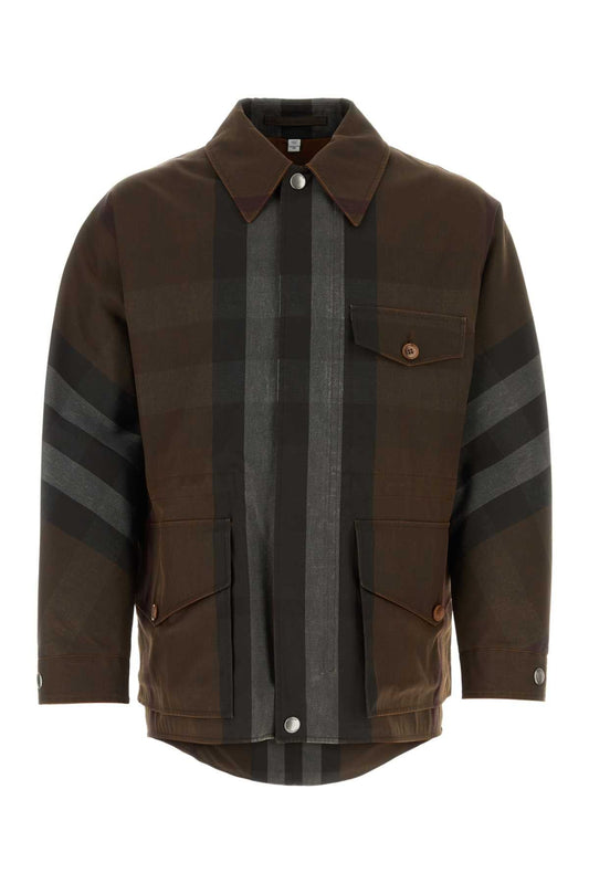 Burberry Men Embroidered Polyester Blend Jacket
