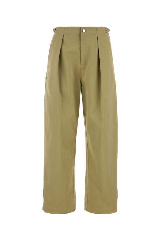 Burberry Women Military Green Cotton Pant