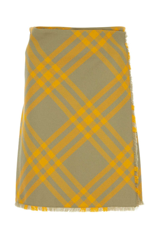 Burberry Women Embroidered Silk Skirt