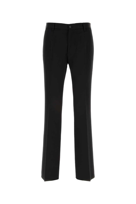 Dolce & Gabbana Men Black Wool Pant