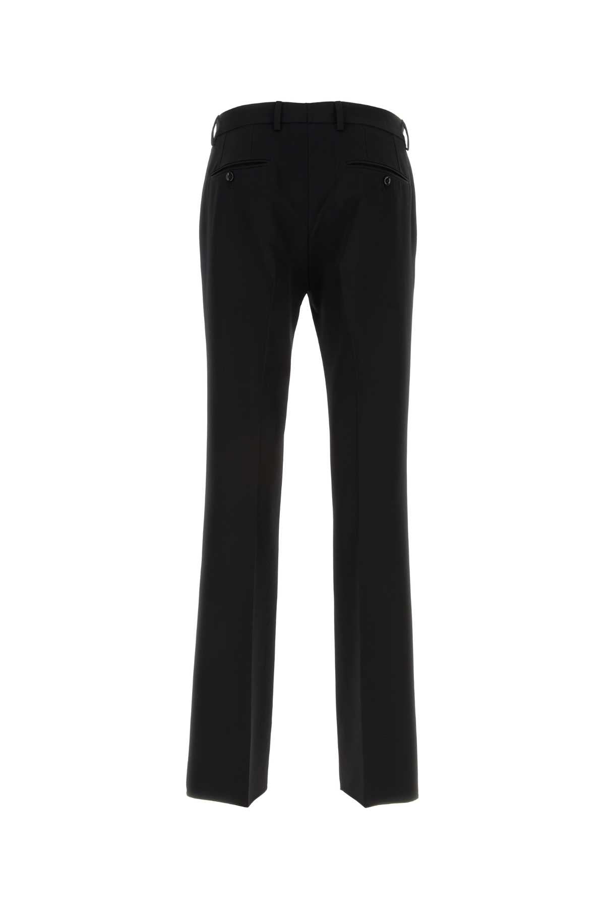 Dolce & Gabbana Men Black Wool Pant